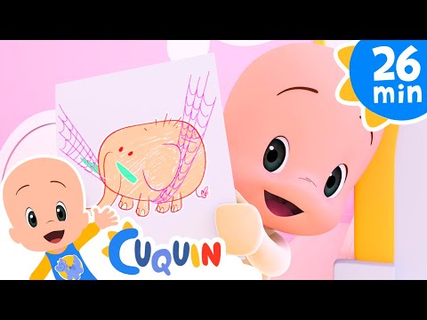 Un elefante se columpiaba y más canciones infantiles con Cleo y Cuquin | Familia Telerin