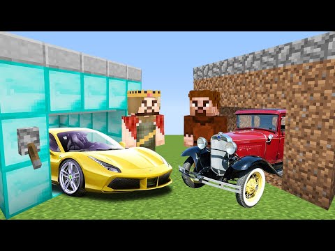ZENGİN GARAJ VS FAKİR GARAJ 😱 - Minecraft