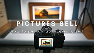 How to take pictures of products to sell - with white background