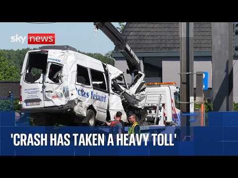 Live from Belgium after deadly train collision with school bus