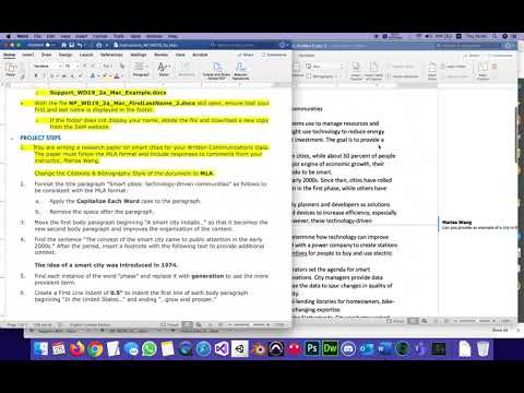 Word project 2 MAC Part 1 Cengage mindtap SAM