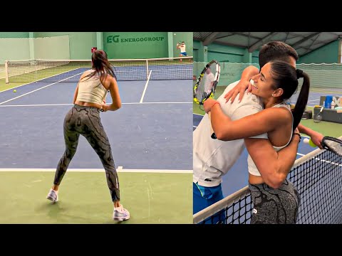 Novak Djokovic vs Bojana Jovanovic (WTA player) - BRUTAL Match That SHOCKED The World