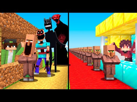 Postavil jsem HOTEL pro Vesničany v Minecraftu