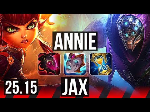 ANNIE vs JAX (TOP) | EUW Master | 25.15