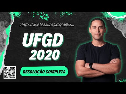 UFGD 2020 | QUÍMICA | Resolução COMPLETA| Prof. Rui Medeiros
