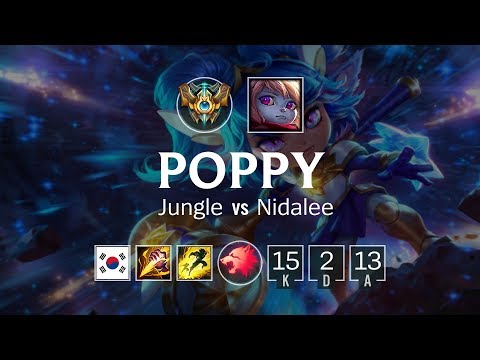 Poppy Jungle vs Nidalee - KR Challenger Patch 8.17