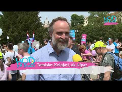 Zagreb, Hod za život, 14. 5. 2022. - izjave Ante Franić i Tomislav Kršnjavi