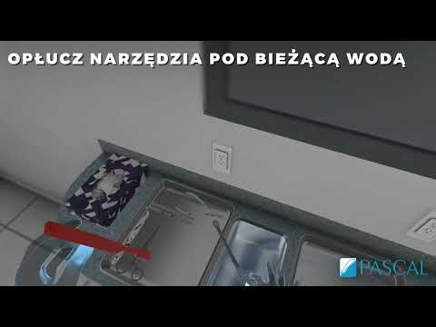 Technik sterylizacji medycznej VR — dezynfekcja wstępna narzędzi