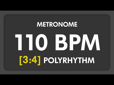 110 BPM - 3:4 PolyRhythm Metronome