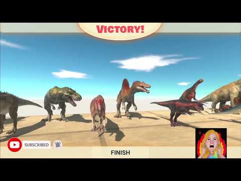 Stairs dinosaurs Championship of All Units - ARBS Animal Revolt Battle Simulator