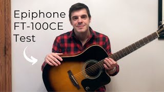 Video thumbnail for Évaluation de la guitare acoustique/électrique FT-100CE de Epiphone by Best Buy Canada Product Videos