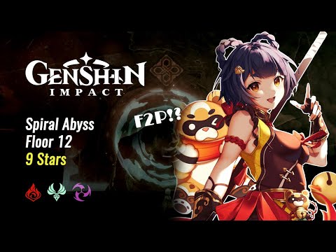 Genshin Impact 2.2 - Spiral Abyss Floor 12 9-Stars (as a F2P)