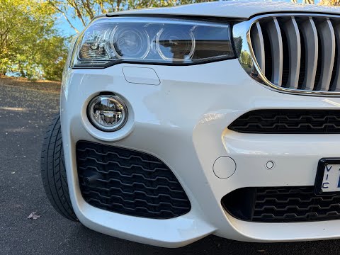 How to Instal X3 X4 Fog lights M sport remove grille piece BMW F25 F26 X5 X6