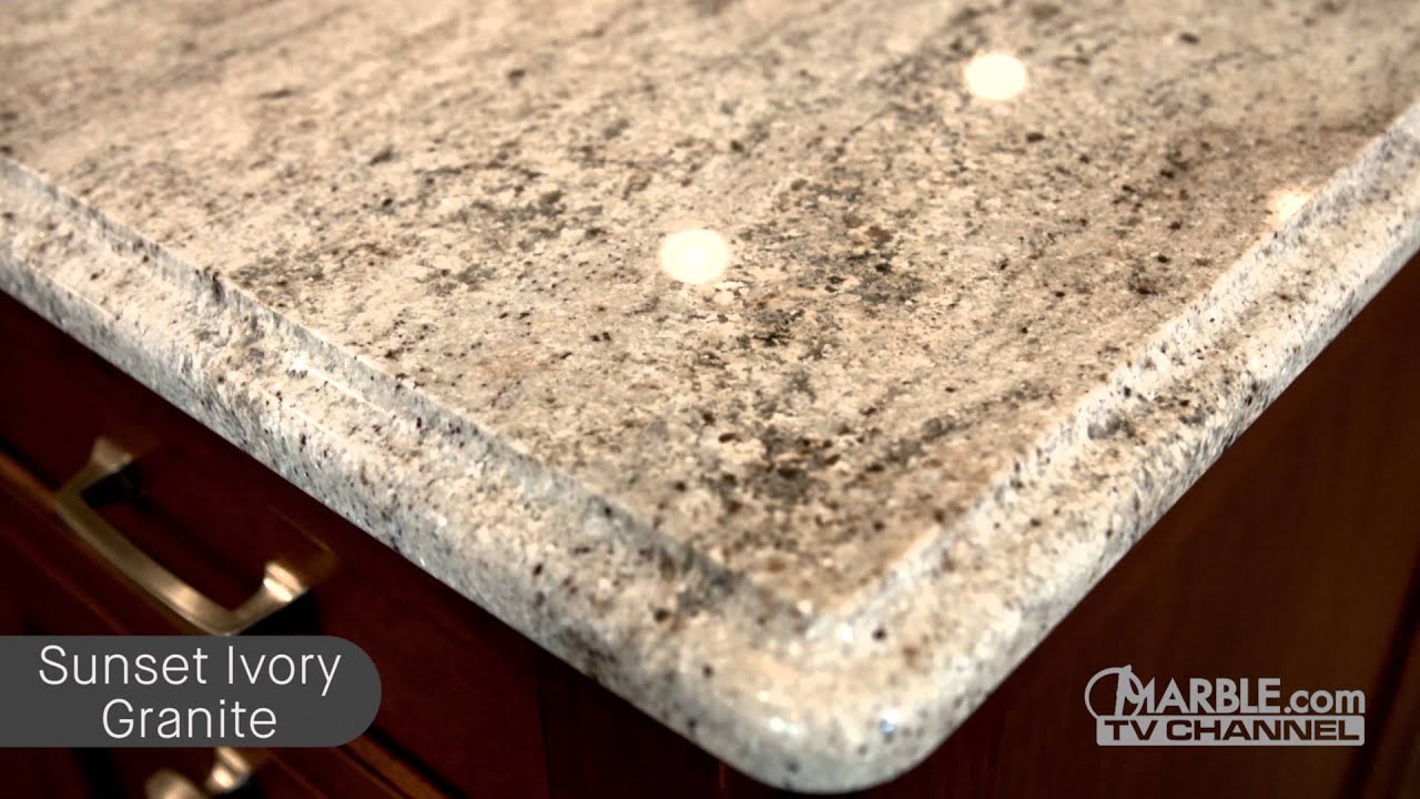 Sunset Ivory & New Caledonia Granite Kitchen Countertops