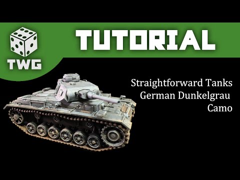 Bolt Action Tutorial: How To Paint WW2 German Grey Camo - Panzer III