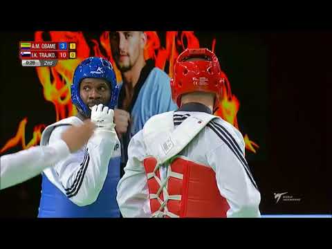World Taekwondo Grand-Prix Moscow 2018. M +80. Полуфинал. OBAME-TRAJKOVIC.