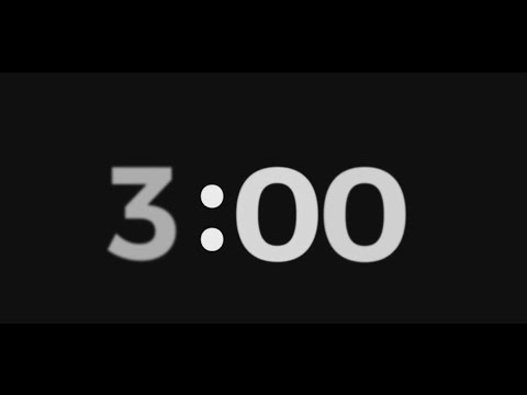 Classic countdown timer  -  3 Minutes  -  Silent