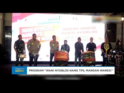 POLRESTABES SURABAYA MERESMIKAN PROGRAM "WANI NYOBLOS NANG TPS, MANGAN WAREG!"