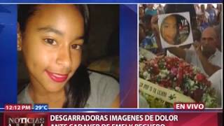 Desgarradoras imágenes de dolor en misa de cuerpo presente de Emely Peguero
