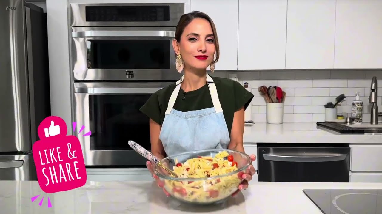 ¡Ensalada de Pasta Fría DELICIOSA! 🍝🧀🍅