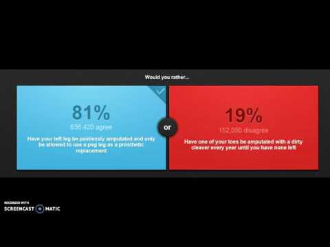 WOULD YOU RATHER PINCHING CHALLENGE