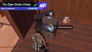 Pry Open Crates to Recover Stolen Electrical Supplies | Fortnite Syndicate Quest