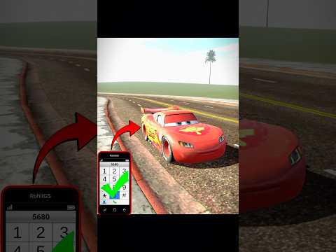 Lighting McQueen Cheat Code In Indian Bike Driving 3d #shorts
