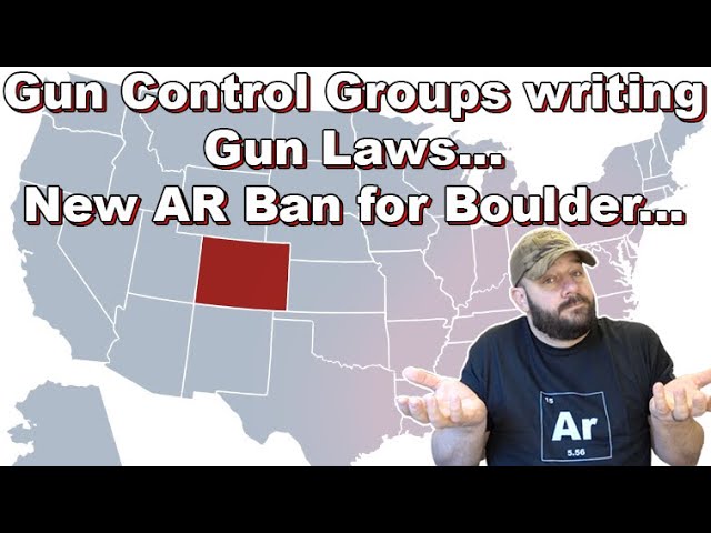 Boulder brings AR Ban as Everytown now writes Gun Laws in CO... Their playbook is on FULL display...
