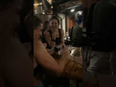 OMG😱 Drunken Muscle Girl Arm Wresting with Men 💪 Female Bodybuilder 🔥 Fbb Flex Bicep #shorts #viral