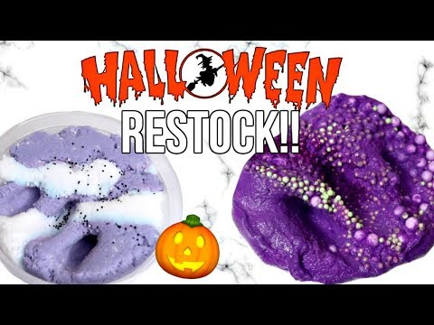 SLIME SHOP RESTOCK! Halloween and Fall Themed! MySlimeShack October 6, 2018 Video