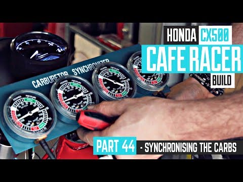 Honda CX500 Cafe Racer Build 44 - Synchronising the carburettors