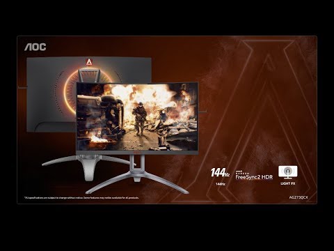 AOC AGON AG273QCX 27" 144Hz Gaming Monitor with FreeSync 2