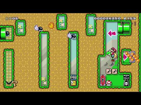 ヨッシーといっしょに進んで行こう！　Thanks Yoshi！ by こうすけ - Super Mario Maker - No Commentary 1bm