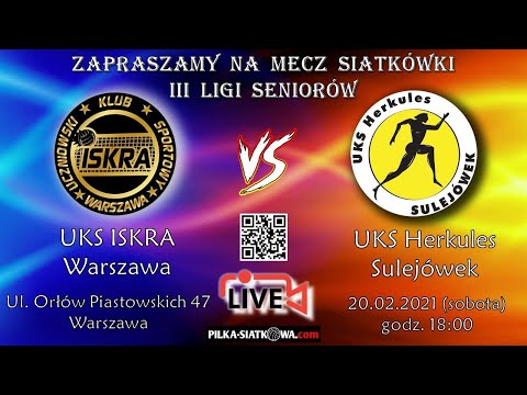 🔴🎦🏐 UKS Iskra Warszawa 🆚 UKS Herkules Sulejówek 📆(20/02/2021)