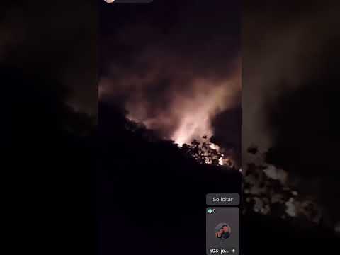 🔥 incendio en Polorós, La Unión.  Video:    @user62333543036071juan #ladiaspora503