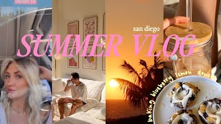 summer in san diego vlog :) hair appt, beach days, baking.. spend the first week of summer w/ me