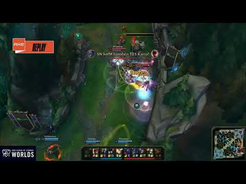 Karsa's  Lee Sin kicks back Bin but why u keep moving forward? • TES vs SN • Worlds 2020 Semifinals