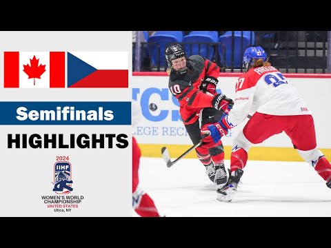 Canada vs. Czechia Full Highlights | Semifinals | 2024 Women's World Hockey Championship (4/13/2023)