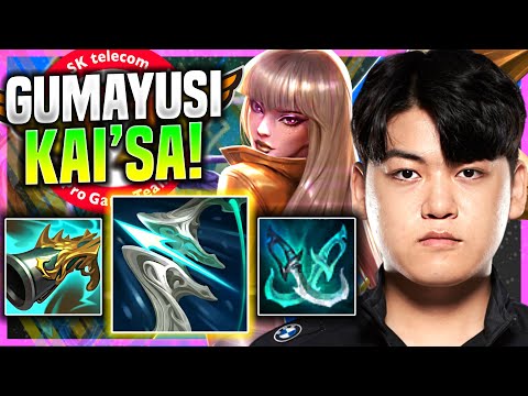 GUMAYUSI RANK 1 KOREA DESTROYING WITH KAI'SA! - T1 Gumayusi Plays Kai'Sa ADC vs Jhin! | Preseason 11