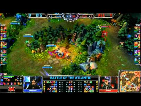 Dignitas vs Alliance Game 2 | EU vs NA Battle of the Atlantic 2013 | ALL vs DIG G2 Bo3