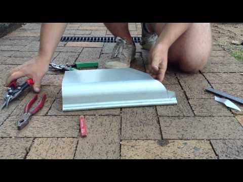 How to cut External Quad gutter corner on Quad 150 part 2