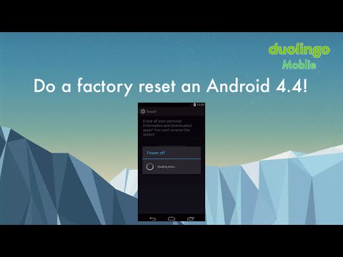 How to factory reset Android 4.4 KitKat￼