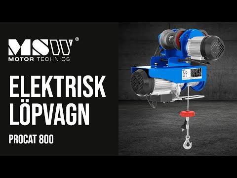 video - Elektrisk löpvagn - 800 kg