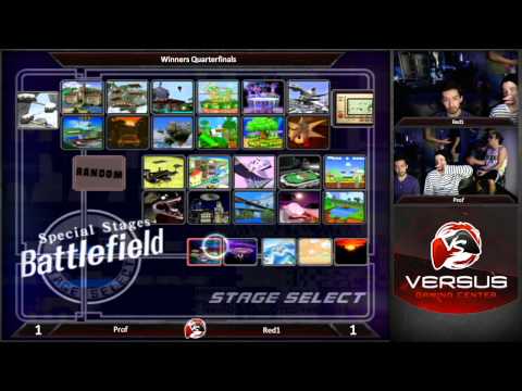 06/21/2015 Versus Weekly Melee - Prof (Sheik) vs Red1 (Link/Falco)