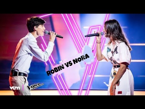 The Voice Vlaanderen - Lucky Duet Robin Vs Nora #thevoice #lucky #music