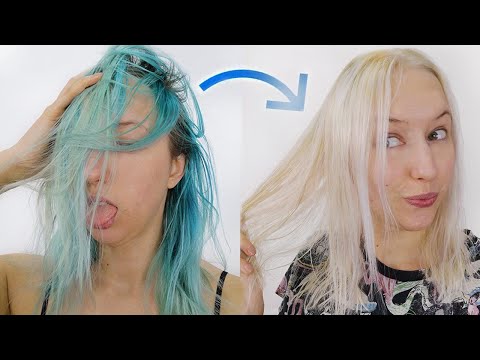 How to GET RID OF blue hair dye!