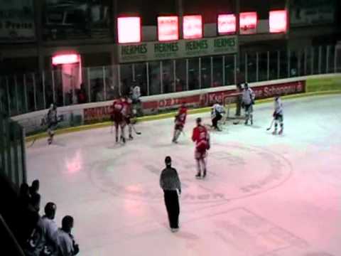 EC Peiting gegen EV Landsberg 2:5 Die Tore zum Auswärtssieg.