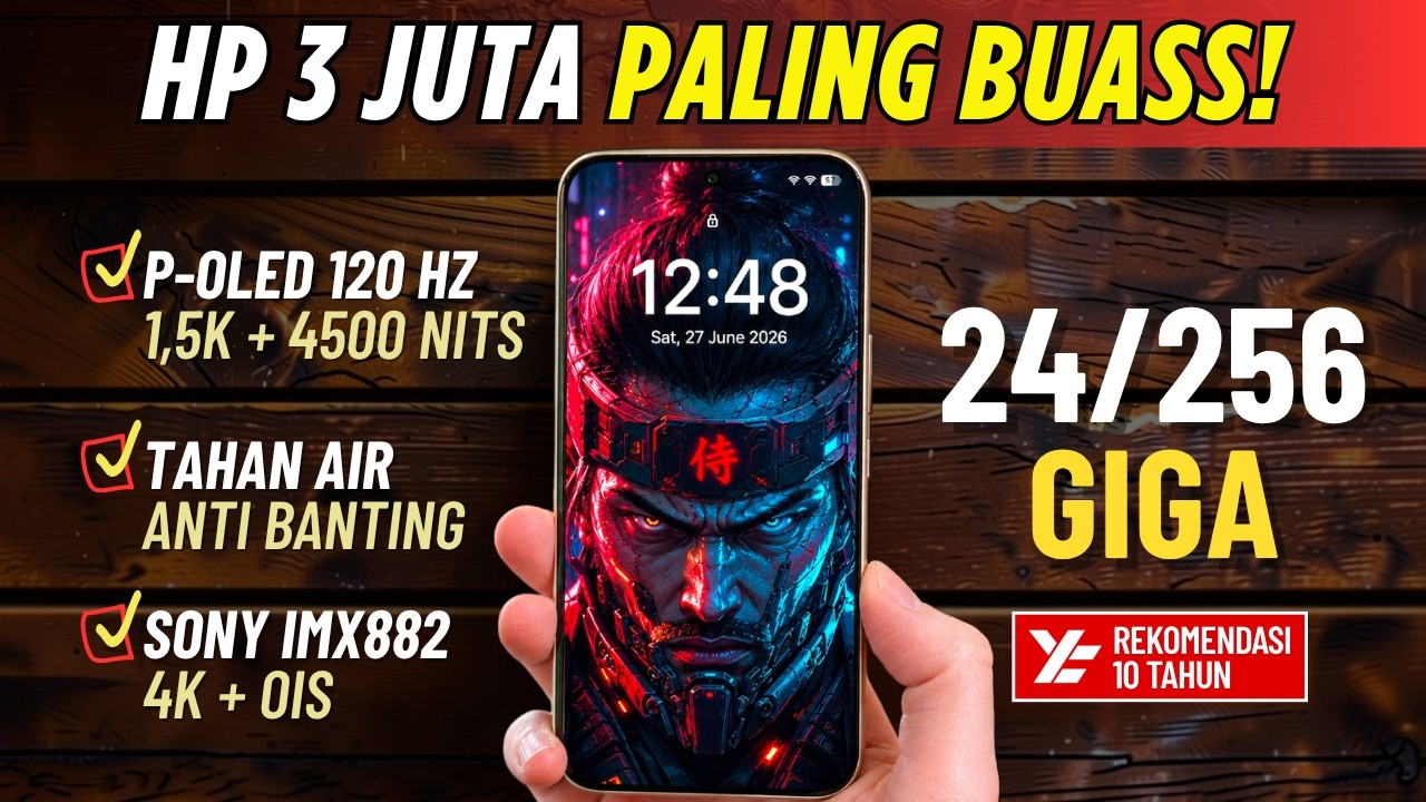 5 Rekomendasi HP 3 JUTAAN TERBAIK [3,5 - 3,9 JUTA] Juni 2026