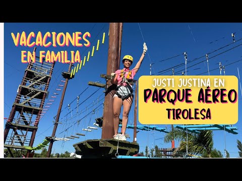 Parque AÉREO Interlagos Entre Ríos 😱 | Justi Justina | Tirolesa | Videos para niños | Vacaciones 🥳