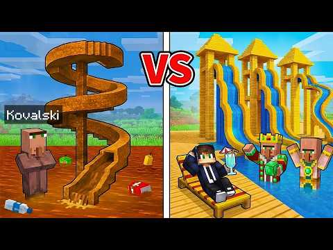 Siromašni Protiv Milionerskog Vodenog Tobogana u Minecraftu! 🌊💸